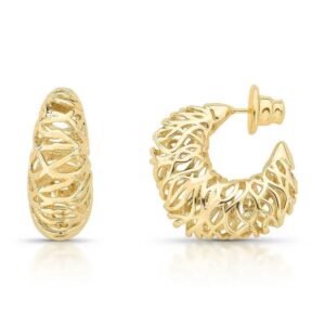 Brinco Rhiza - Dourado Liso