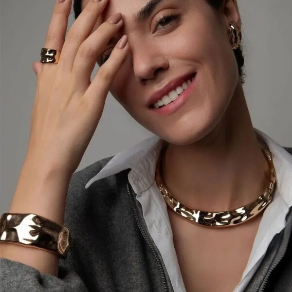 Brinco Gold Legacy - Dourado Liso - Image 2
