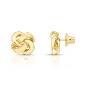 Brinco Golden Knot - Dourado Liso