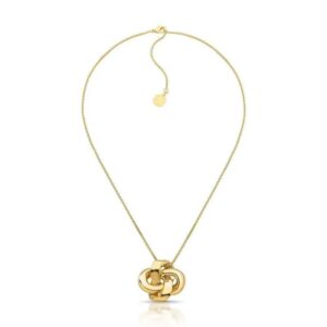 Colar Golden Knot - Dourado Liso