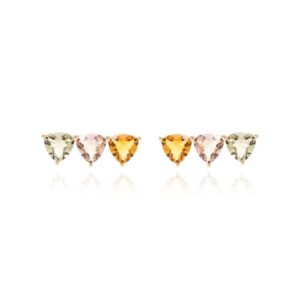 BRINCO CRISTAL  EAR CUFF TRIANGULOS