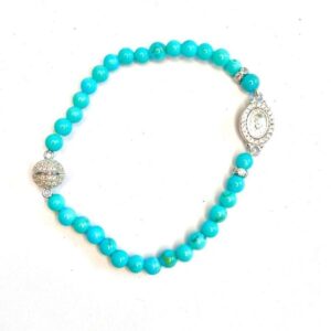 Pulseira NS e fecho cravejado
