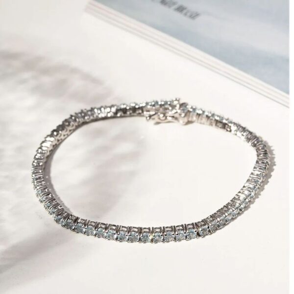 Pulseira Riviera Zircônias Diamond Blue - Image 2