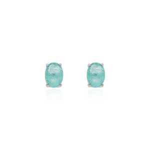 BRINCO OVAL 5 MM LISO PRATA-COLOMBIANA