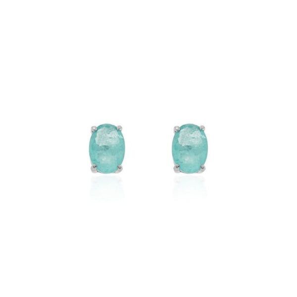 BRINCO OVAL 5 MM LISO PRATA-COLOMBIANA