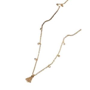 COLAR PEQUENAS ZIRCONIAS E NOSSA SENHORA