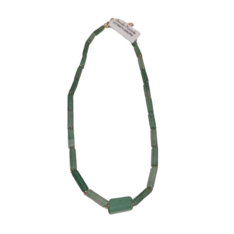 COLAR QUARTZO MORANGO VERDE