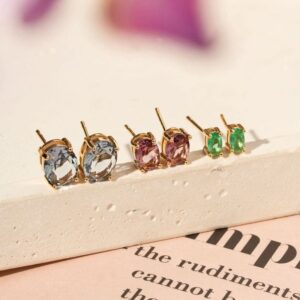 BRINCO TRIO CRISTAL OVAL