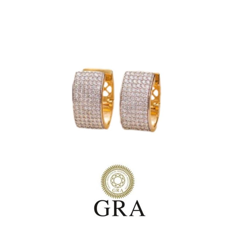 BRINCO ARGOLA CRAV MOISSANITE